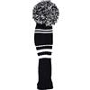 Longridge Copritesta ibrido da golf Longridge Pom Pom da uomo, bianco nero