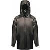 Regatta Coprigiacca Bimbo PRO Strormbreak con Cappuccio E Dettagli Riflettenti, Jackets Waterproof Shell Unisex Bambini, Black, 3-4