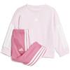 adidas Unisex - Bimbi 0-24 Essentials Jogger Track Suit, Clear Pink/White/White, 3-4 Years