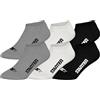 STARTER 6pk Sneaker Socks - MGR/WHT/BLK - 35/38