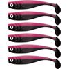 BigBait Zanderbait 9 cm Black Pinki, esche da pesca, esche artificiali, lucioperca, esca softbait, pesce di gomma, 6 pezzi.