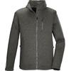 Killtec Uomo Giacca in pile lavorata a maglia/Giacca in pile con collo alto KOW 73 MN FLC JCKT, grünanthrazit, 4XL, 43314-000