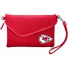 Little Earth Productions Littlearth NFL Fold Over Tracolla Pebble, Portamonete 22,9 x 15,2 x 2,5 cm Vari Colori e Squadre, Donna, Fold Over Crossbody Pebble Purse, Light Red