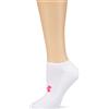 Under Armour, Athletic Solo, Calzini, Donna, Bianco (White/Black 100), M