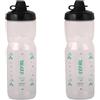 ZEFAL Pack Sense Soft 80 No Mud - Set di due Borracce Bici e MTB Con Protezione Della Tettarella - Senza BPA - Borraccia Ciclismo e Sportiva Inodore e Leggera - 2 x 800ml, Traslucido