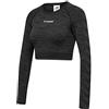 hummel Hmlmt Saga Seamless Crop T-Shirt LS Maglietta Donna