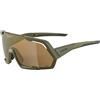 ALPINA Unisex - Adulti, ROCKET Q-LITE Occhiali sportivi, olive matt, One Size