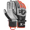 Reusch Worldcup Warrior Team Guanti da sci - Guanti da corsa unisex con isolamento TecFill, imbottitura per dita, protezione della caviglia, in pelle piena, antivento, traspiranti, per professionisti