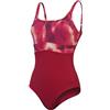 Speedo Costume Intero Modellante Contour Eclipse, Abbigliamento Modellante, Costumi da Bagno per Spiaggia e Vacanze Costume da Bagno per Donna, Magenta Haze/Soft Bloom/Basque Red, 32