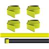 G5 HT SPORT [Kit visibilita Notturna Gilet + Fasce Riflettenti a Scatto Bracciali Riflettenti Catarifrangente Running Bici pedoni bracciali Slap Band Sicurezza Stradale [Kit 2-4-8pz] (4 Pezzi)