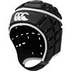 Canterbury Caschetto da rugby unisex, copertura a 360°, sottogola con bordi morbidi, fori progettati per favorire la ventilazione, imbottitura in schiuma, nero, XXS