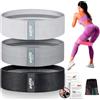 Edifit, Elastici Fitness, con 3 Livelli di Resistenza, Fitness, Elastici Antiscivolo, Confezione da 3, per Palestra, Yoga, Crossfit, Pilates o Esercizi a Casa (Nero, grigio e grigio chiaro)