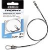 Zebco Leader in acciaio per trofeo di qualità, 7 x 7, esperto, sicuro, accessorio per la pesca, con ami da pesca, pesca al luccio, vari 15 kg
