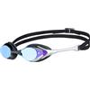 ARENA Cobra Original Swipe Mirror Occhialini Nuoto da Gara Unisex Adulto, Occhialini Piscina con Lenti a Specchio, Anti-Appannamento Protezione UV, 4 Ponti Nasali Intercambiabili