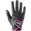 uvex sumair, guanti da equitazione flessibili unisex, robusti, ventilazione ottimale, black-pink, 9