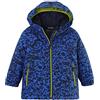 Killtec Unisex Giacca da sci/giacca funzionale con cappuccio e paraneve FISW 2 MNS SKI JCKT, neon blue, 74/80, 38913-000
