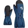 Ziener Lanup, guanti da sci unisex per bambini, per sport invernali, impermeabili, extra caldi, in lana, blu navy, 98 cm