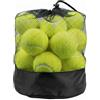 Tebery 20 palline da tennis con borsa in rete per il trasporto, ideali per tennis avanzate allenamenti, dispositivo da gioco, Verde