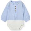 BABIDU Body da bambino a maniche lunghe in 100% cotone, body neonato in morbido tessuto di bambula, traspirante e ipoallergenico per pelli sensibili, chiusura a bottoni, abbigliamento unisex per