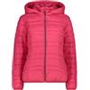 CMP - Giacca da donna in nylon con cappuccio removibile, Cherry, 40