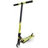 Zinc Hustle - Monopattino acrobatico da 100 mm, ruote in poliuretano e cuscinetti ABEC-9, pedana in alluminio nero e neon con doppio morsetto e cuffie HIC, per bambini dai 6 anni in su