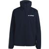 adidas Femme Terrex Multi Essentials 2 Layer Rain Jacket, legend ink, M