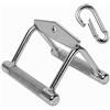 C.P. Sports C.P.Sports Maniglia parallela | 14cm | Maniglia per vogatore per esercizi di vogatore classico/trazione laterale su torre di cavi | per allenamento con i pesi e bodybuilding | a scelta con moschettone