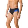 Speedo Spark Splice - Costume da Bagno da Uomo, Uomo, Costume da Bagno, MENDTEAMSPLCENDBRIEF, Spark Nero/Blu, 22