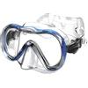 SEAC Boss, Maschera Snorkeling Adulto in Silicone Monolente in Vetro Temperato Antiurto, Regolazione Rapida a Pulsante, Cinghiolo Regolabile