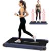Squatz Tapis Roulant, Pieghevole, Tapis Roulant Salvaspazio, 2-in-1 Walking Pad con Vibrazione, Display LED, Nastro Antiscivolo, Motore Silenzioso 750W per Casa e Ufficio