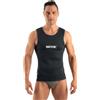 SEAC Short Vest Man Sottomuta a Canotta in Morbido Neoprene da 2,5 mm Uomo Nero L