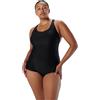 Speedo Costume Intero da Donna PowerFlex, Cuciture Princess, dal Taglio discreto, con Schiena Bassa