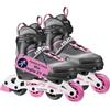 HUDORA Pattini in linea Mia magnolia - misure 37-40 - Pattini in linea per bambini/ragazzi e adulti in più misure e colori - Pattini a rotelle regolabili fino a 4 misure - Pattini comodi e di stile
