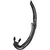 SEAC Liquid, Snorkel Pieghevole per Pesca Subacquea in Apnea, 100% Silicone Ipoallergenico Unisex Adulto, Nero, Standard