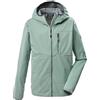 Killtec Bambini e ragazzi Giacca softshell/giacca outdoor con cappuccio KOS 124 BYS SFTSHLL JCKT, helles naturgrün, 128, 44146-000