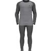 Odlo ACTIVE WARM Special Set_196702, Set di biancheria termica Uomo, Grigio (Dark Grey Melange - Grey Melange), S