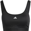 adidas Donna Sostegno elevato reggisena sportivi, Black, XXS