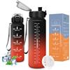 Vikaster Borracce ciclismo, Borraccia 1.5l, Senza BPA & Prova di Perdite, Bottiglia Acqua Bambini, Scuola, Bici, Palestra, Yoga, Ufficio