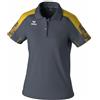 Erima Maglietta Polo Evo Star (1112416) Donna, Slate Grey/Giallo, 40
