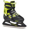 Rollerblade Bladerunner Micro Ice Pattini da ghiaccio Misura Regolabile, Bambini e ragazzi, Nero/Lime, 32-37