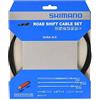 Shimano Dura Ace, Set Cavi Cambio Anteriore + Posteriore, Nero