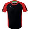 Erima Bambini Maglietta Sportiva Six Wings, Nero, 140