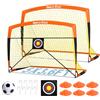 Dimples Excel Rete da calcio per bambini per cortile, 2,7 x 1,5 m, 1,2 x 1,9 m, 1,2 x 0,9 m, 0,9 x 7,6 m
