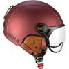 CGM Casco Bici, sci, E-bike, 801V EBI VINTAGE Bordeaux satinato, M (57-58cm)