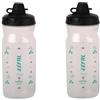 ZEFAL Pack Sense Soft 65 No Mud - Set di due Borracce Bici e MTB Con Protezione Della Tettarella - Senza BPA - Borraccia Ciclismo e Sportiva Inodore e Leggera - 2 x 650ml, Traslucido