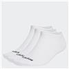 adidas Unisex - Bambini e ragazzi Thin Linear Low-Cut Socks 3 Pairs, White/Black, 6-7 Years