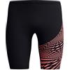 Speedo Medley Logo Jammer per Uomo, Black e Coral Sands, 26