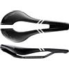 Selle Italia - Sella Bici da Corsa SP-01 Boost Kit Carbonio Superflow, Rail Carbon/Keramic Ø7x9, Sella Corta Road Perfomance Fibra-Tek Leggera, Comfort, nero