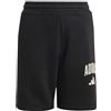 adidas Mixte Enfant Seasonals Collegiate Typography Short, Black/off White, 7-8 Years