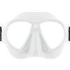 Cressi dal 1946 - Force Mask - Maschera Lenti in Policarbonato e Facciale Morbido TPR per Snorkeling, Nuoto in Superficie Vacanze al Mare - Bianco_Cinghiolo Elastico Blu Corallo - Taglia Unica